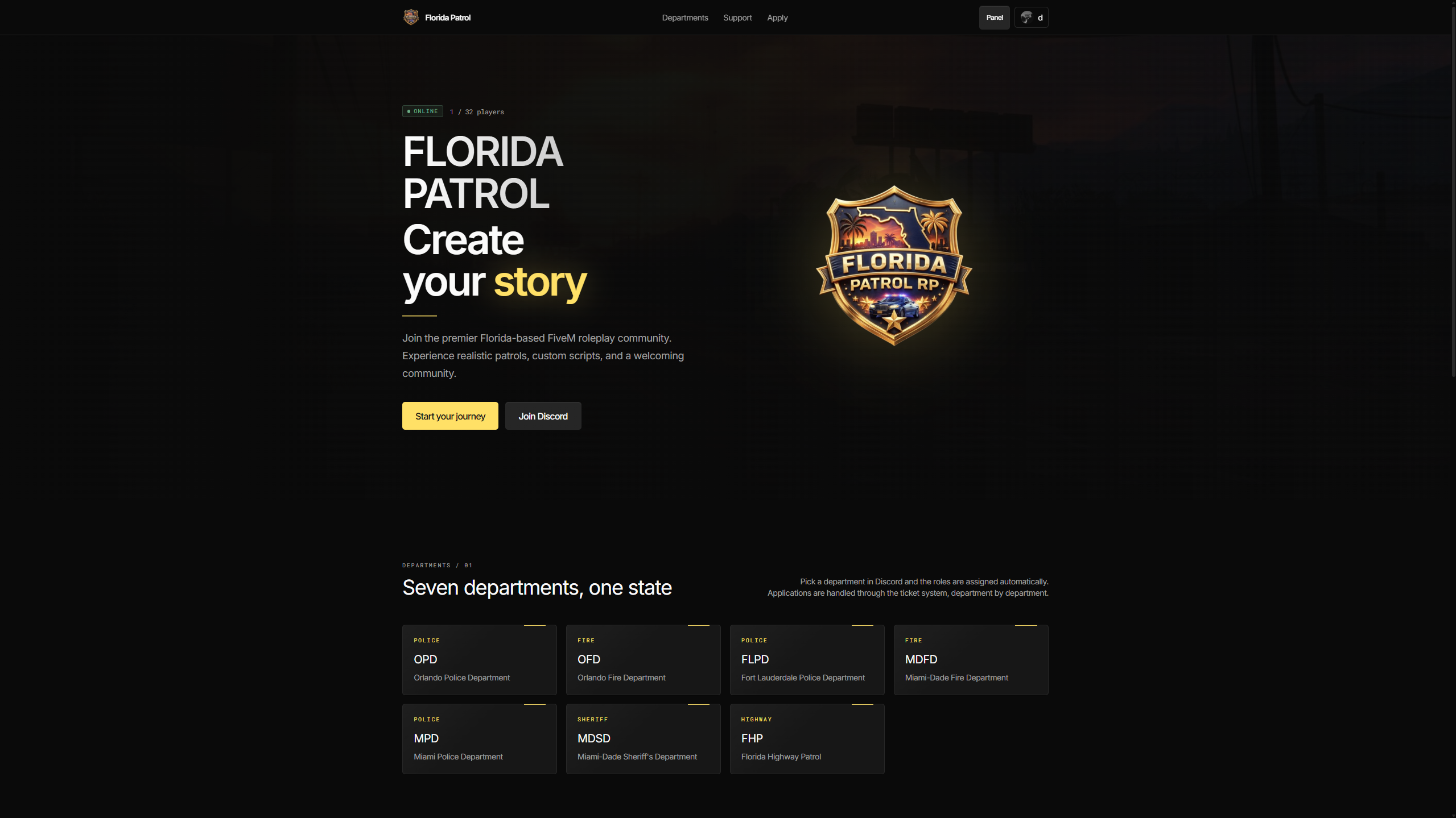 Florida Patrol v2 interface view 1